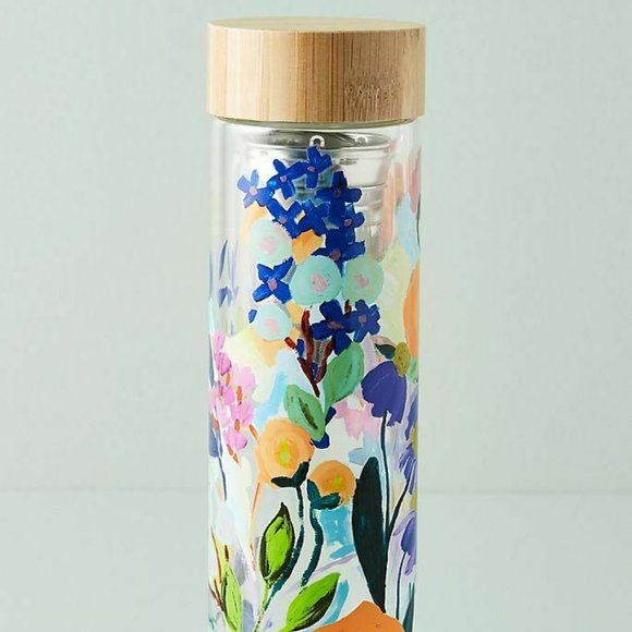 Anthropologie Other - Pretty Floral infuser bottle